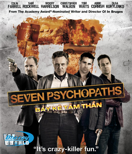 B1049 - Seven Psychopaths  2012 - BẢY KẺ TÂM THẦN 2D 25G (DTS-HD 5.1) nocinavia